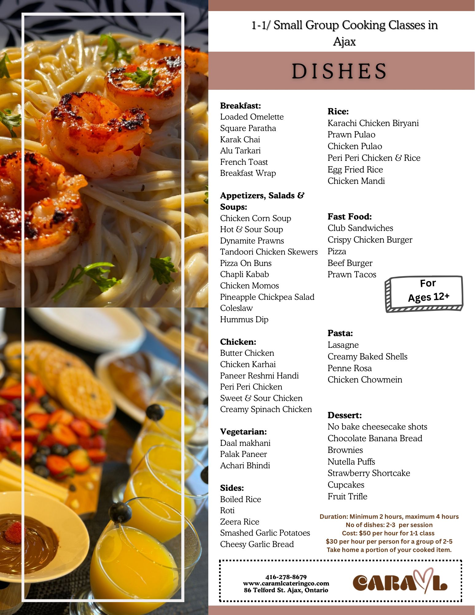 Cooking Classes Dishes