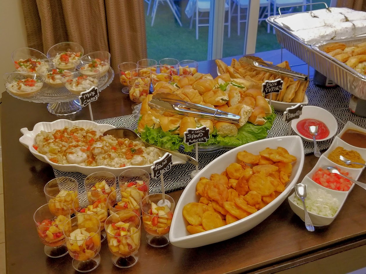 food table setup for parties